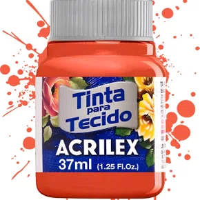 Tinta para Tecido Tangerina 37ml Acrilex