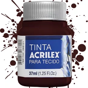 Tinta para Tecido Terra Queimada 37ml Acrilex
