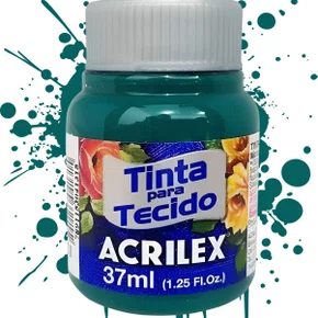 Tinta para Tecido Verde Bandeira 37ml Acrilex