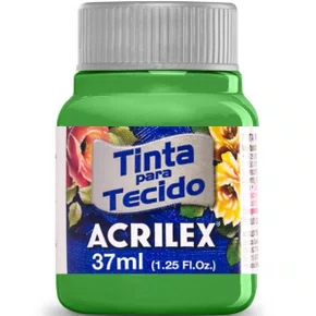 Tinta para Tecido Verde Folha 37ml Acrilex