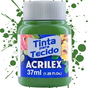 Tinta para Tecido Verde Grama Acrilex