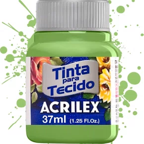 Tinta para Tecido Verde Kiwi 37ml Acrilex