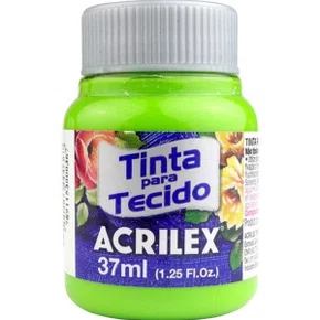 Tinta para Tecido Verde Maçã 37ml Acrilex