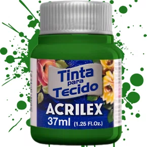 Tinta para Tecido Verde Musgo Acrilex 37ml