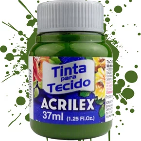 Tinta para Tecido Verde Oliva Acrilex