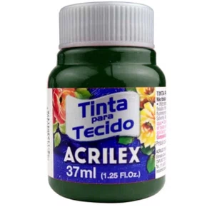 Tinta Para Tecido Verde Pântano 37ml Acrilex