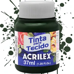 Tinta Para Tecido Verde Pântano 37ml Acrilex