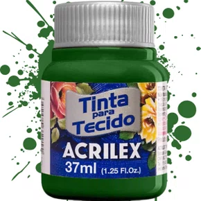 Tinta para Tecido Verde Pinheiro Acrilex