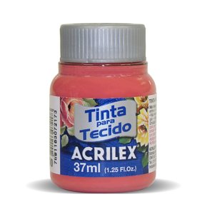 Tinta para Tecido Vermelho Bebê 37ml Acrilex