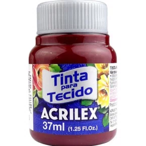 Tinta para Tecido Vinho 37ml Acrilex