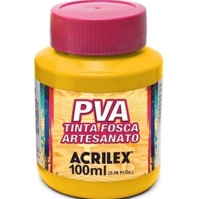 Tinta PVA Fosca 100ml Amarelo Cádmio Acrilex