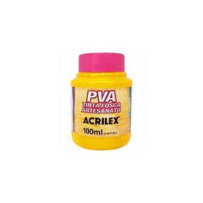 Tinta PVA Fosca 100ml Amarelo Ouro Acrilex