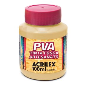 Tinta PVA Fosca 100ml Amarelo Pessego Acrilex
