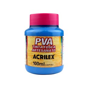 Tinta PVA Fosca 100ml Azul Cerúleo Acrilex