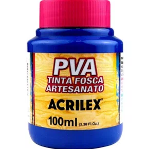 Tinta PVA Fosca 100ml Azul Mar Acrilex
