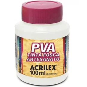 Tinta PVA Fosca 100ml Branco Acrilex