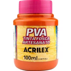Tinta PVA Fosca 100ml Laranja Acrilex