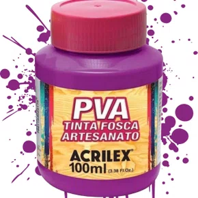 Tinta PVA Fosca 100ml Magenta Acrilex
