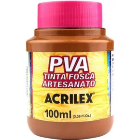 Tinta PVA Fosca 100ml Marrom Acrilex