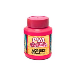 Tinta PVA Fosca 100ml Rosa Escuro Acrilex