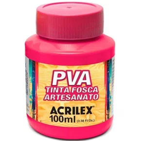 Tinta PVA Fosca 100ml Rosa Escuro Acrilex