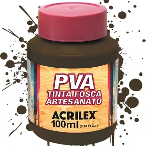 Tinta PVA Fosca 100ml Sépia Acrilex