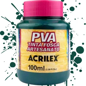 Tinta PVA Fosca 100ml Verde Bandeira Acrilex