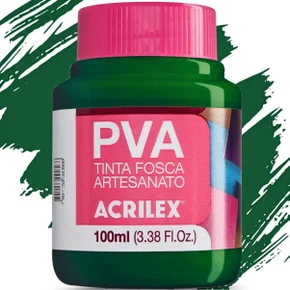 Tinta PVA Fosca 100ml Verde Musgo Acrilex