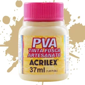 Tinta PVA Fosca Amarelo Bebê 37ml Acrilex