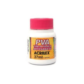 Tinta PVA Fosca Branco 37ml Acrilex