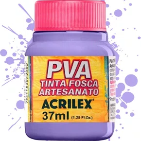 Tinta PVA Fosca Lilás 37ml Acrilex