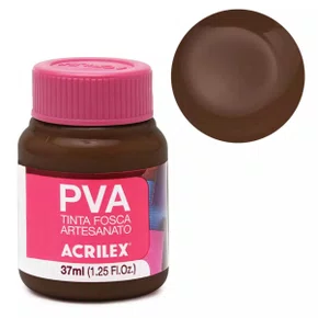 Tinta PVA Fosca Marrom 37ml Acrilex