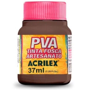 Tinta PVA Fosca Marrom Escuro 37ml Acrilex