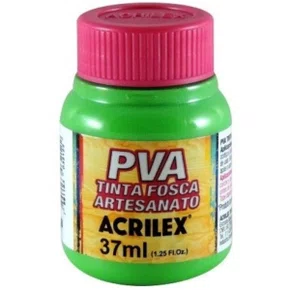 Tinta PVA Fosca Verde Folha 37ml Acrilex