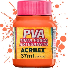 Tinta PVA Laranja Acrilex 37ml