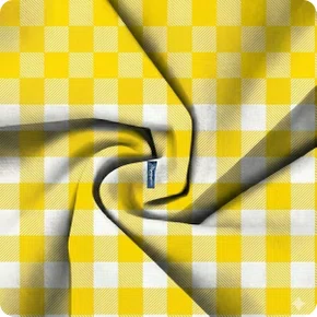TNT Junino 1,40m Xadrez Amarelo Metro Mewi