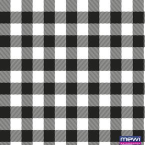 TNT Junino 1,40m Xadrez Preto Metro Mewi