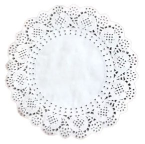 Toalha Papel Rendada Branca 27cm C/ 10 Un