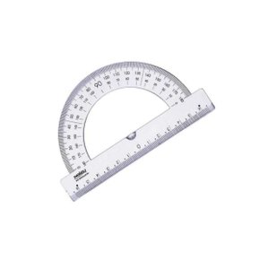 Transferidor 180 Graus Acrílico Cristal Waleu