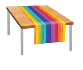 Trilho de Mesa Arco-Íris 2 m x 40 cm Regina