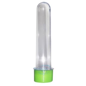 Tubo Acrilico Gde Tampa Verde C/ 10 Un Massari