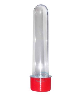 Tubo Acrílico Grande Tampa Vermelha C/ 10 Un Massari/Madu
