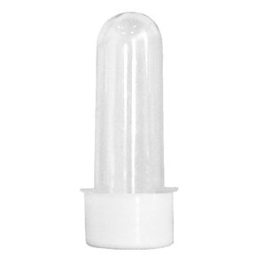 Tubo Acrílico Pequeno Tampa Branca C/ 10 Un Massari