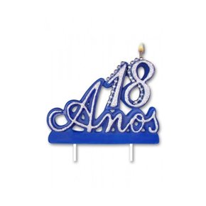 Vela 18 Anos Azul Provelaf