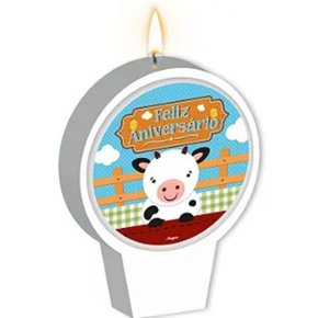 Vela Aniversário Festa Fazendinha Regina