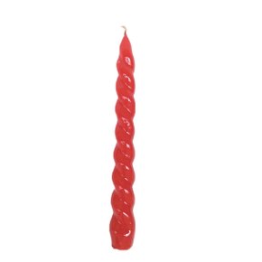 Vela Castiçal Vermelho C/ Filete 23cm Provelaf
