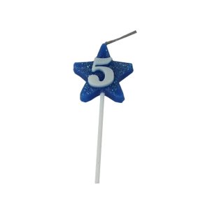 Vela Estrela Nº 5 Azul Provelaf
