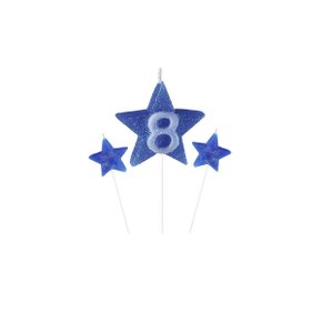 Vela Estrela Nº 8 Azul Provelaf