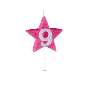 Vela Estrela Nº 9 Rosa Provelaf