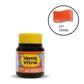 Verniz Vitral Laranja Acrilex 37ml